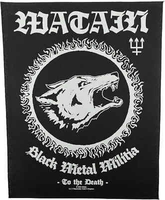 Watain - Black Metal Militia - 14  X 11  Printed Back Patch • $15.99