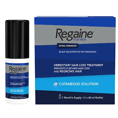 Regaine For Men 5% Hair & Scalp Treatment Extra Strength Solution 60ml UK Stock  • £17
