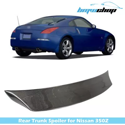 Fit For Nissan 350Z Z33 Fairlady Z Coupe V-Type Rear Trunk Boot Spoiler Carbon • $393.80