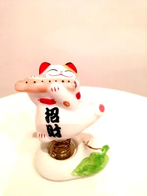 3  Japanese Ceramic Maneki Meko Lucky Cat (No.2) Good Fortune And Wealth • £9.99