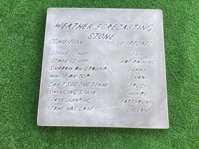 Weather Stone Plaque Sign Mould Concrete Garden Ornament Mold • $42.99