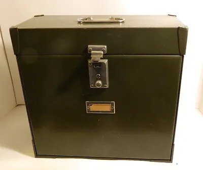 $30 • Buy Vintage Mystrong Lock File Box With Interior Compartment – Real Nice Box