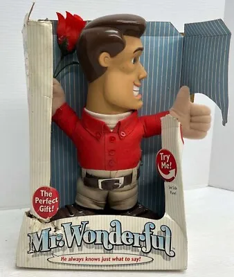 Mr. Wonderful Talking Doll 2003 Red Shirt With Rose - Damaged Box • $35.89