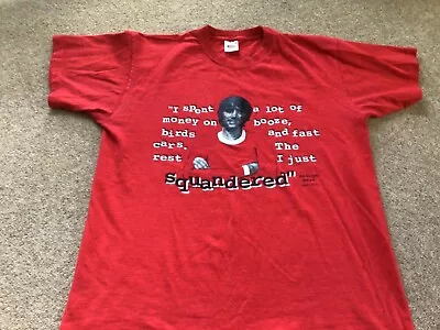 George Best Man's T-shirt - UTD United Football Legend - Squandered. Size L • £9.90