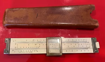 Keuffel & Esser 4061 5  Duplex Slide Rule (no Trig) W/clamshell Cursor C. 1909 • $75.99