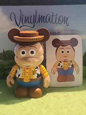 DISNEY Vinylmation 3  Park Set 1 Toy Story Sheriff Woody With Card • $13.99