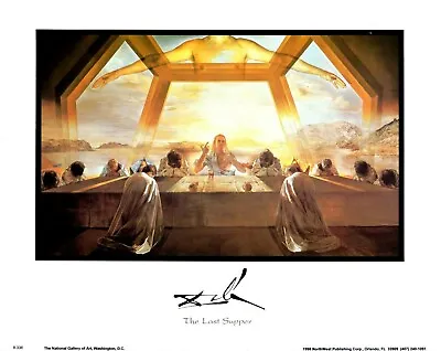 10 X 8 Salvador Dali The Last Supper Painting  Art Print Wall Picture Poster • £2.98