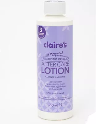 £16.50 • Buy Claire's Rapid 3-Week Ear Piercing Aftercare Lotion Cleanser For New Piercings
