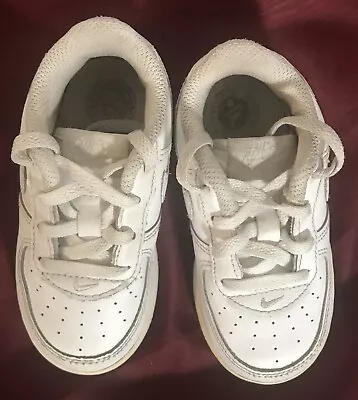 Nike Air Force 1 Shoes Toddler Sz 7 C Triple White DH2926-111 Low Sneakers Baby • $15.50