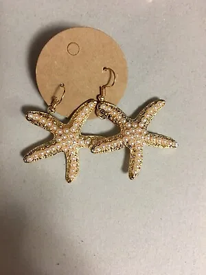 Gold Starfish Earrings 2 Pairs Available • $6