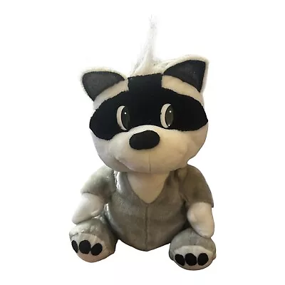 Fable Toy Corp Gray Black & White Raccoon Stuffed Animal Plush 13” Vintage 1995 • $6.99