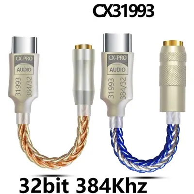 DA06 CX31993 HiFi USB DAC Type C To 3.5mm Headphone Amplifier Audio Decoder UK • £9.18