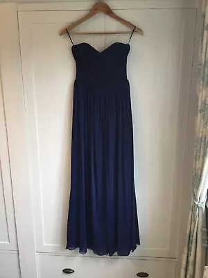 Lipsy Navy Blue Prom/Bridesmaid Dress - Size 6 • £20