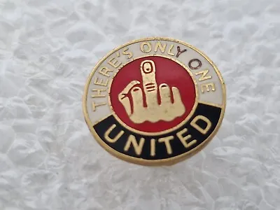 Manchester United Only One  Crested Pin Badge MUFC Man Utd Man Premier Rare • £8.90