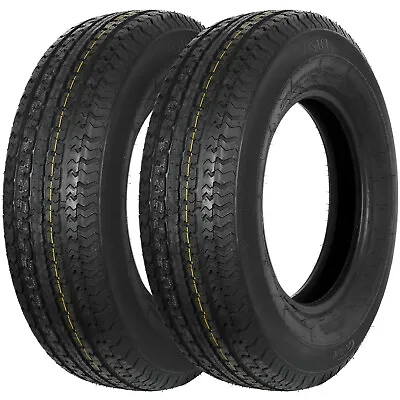 Set Of 2 Radial Trailer Tire ST205/75R14 8 Ply  205 75 14 Load Range D LRD • $119.99