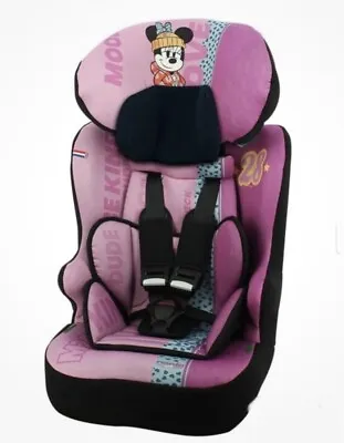 Nania Minnie Mouse Race I Group 1/2/3 From 9M-12Yrs (79-140cm)  Car Seat New • £69.99