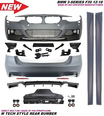 3Series F30 12-18 M Tech Sport Performance Front Rear Bumper Side Skirt Body Kit • $1799