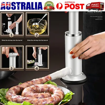 $27.96 • Buy Manual Sausage Maker Stuffer Sausage Meatball Maker Machine Filler Tool