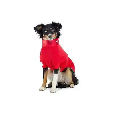 Dog Fleece Jacket With Legs | Ancol Muddy Paws Polar Fleece Winter Coat Suit Red • £19.90
