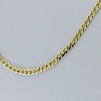 $649 • Buy Genuine Brand New Solid 9K Yellow Gold Italian Curb Chain Necklace 45cm - 80cm