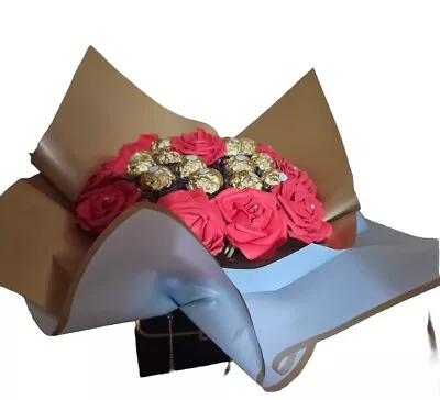 Large Chocolate Ferrero Rocher Bouquet   Gift Flower Hamper Gift.  • £29