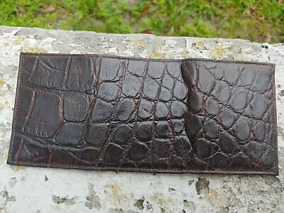 Genuine American Wild Alligator Trifold Wallet Mens Leather Hide Skin Gator JY72 • $225