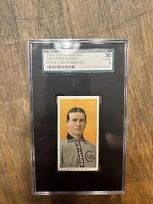 1909-11 T206 - Frank Chance (HOF) Yellow Portrait - Polar Bear- SGC 2 • $450