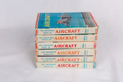 Collectible Lot Of 6 Books  The Observer's Book Of Aircraft  • £120.64