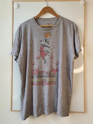Goofy Disney Miami Heat Official NBA Shirt Mens Size L Large Grey Basketball • £19.85