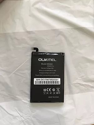 £19.26 • Buy Battery/Battery - Smartphone Oukitel K6000/K6000 Pro - 6000MAH 3.8v