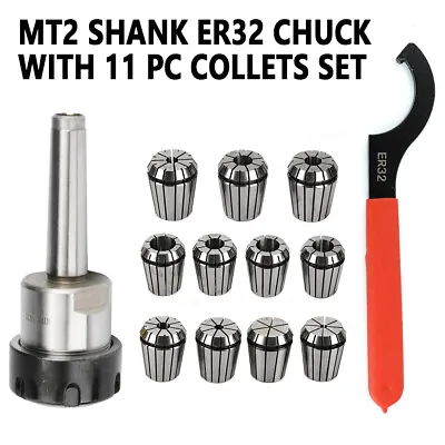 MT2 ER32 Morse Taper Collet Chuck Tool Holder ER32 Collet Set Milling Tool Set • $59