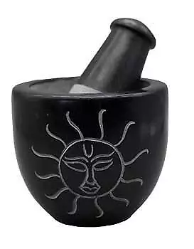 3  Sun Soapstone Mortar & Pestle Set • $37.94