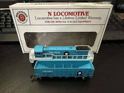 N Scale Bachmann Rock Island U36B Diesel Locomotive #4425 W/ Unpowered B Car • $40