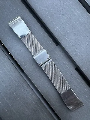 16mm Vintage Unbranded Mesh Stainless Steel Watch Band Bracelet • $19.99