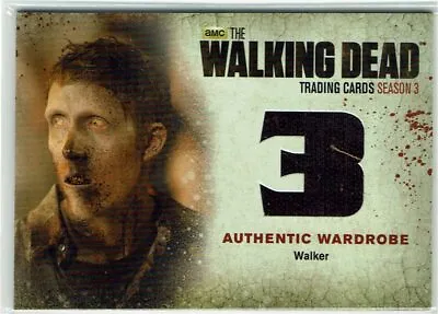 £22.99 • Buy Walking Dead Season 3 Part 2 Wardrobe Costume Card W4 Walker