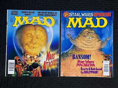 1997 MAD MAGAZINE #353 & 354 FN+ 6.5 Mars Attacks / Star Wars Parody LOT Of 2 • $15.25