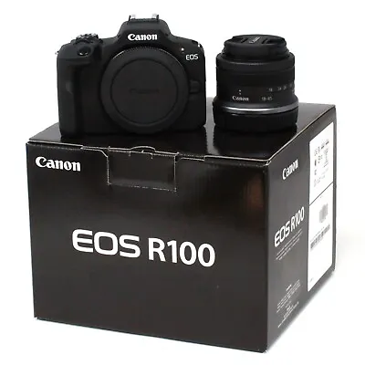 Canon EOS R100 Mirrorless Camera + RF-S 18-45 STM Lens - UK NEXT DAY DELIVERY • £440