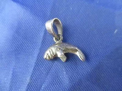 Vintage Sterling Silver Manatee Charm • $16.92