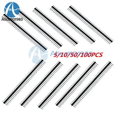 5/10/50/100PCS 40Pin 2.54mm Single Row Straight Male Pin Header Strip PBC • $1.45