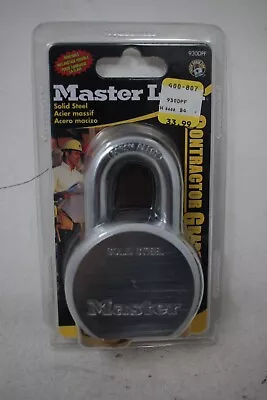 Master 930DPF Contractor Grade 2-1/2  Solid Steel Body Rekeyable 1-1/8  Padlock • $29.97