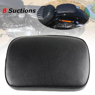 Smooth Rear Passenger Pad Seat Pillion 8 Suction Cup For Harley Honda Motorcycle • $16.87