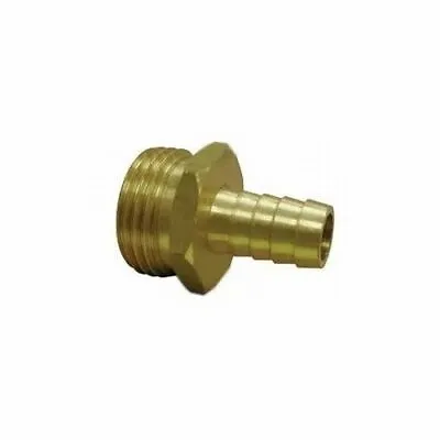 3/8  Hose Barb To 3/4  Male Garden Hose - Brass • $3.79