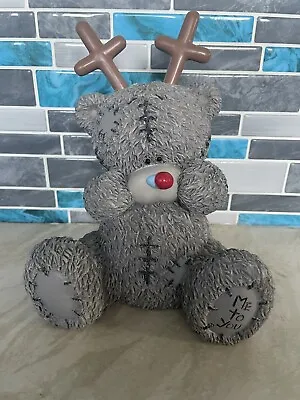 Rare 6-7” Me To You Reindeer Money Box Bear Christmas Figurine Resin Ornament • £14.99