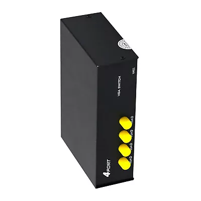 New 4Port VGA Switch Video Selector Switcher Box 4 Input 1 Output 4x1 VGA Switch • $12.76