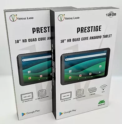 🔥 New Visual Land Prestige 10  HD Android Smart Tablet 128 GB (2023) 🔥 • $64.99