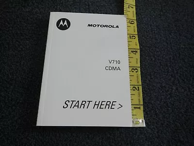 Instruction Manual - Motorola (verizon) - V710 - User Guide - Flip Cell Phone • $9.99