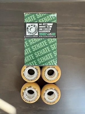 VINTAGE JOSH PETTY Senate Wheels 55mm Inline Skating Aggressive ROCES Used W Box • $59.99