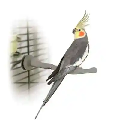 K&H Pet Products Heated Bird Thermo-Perch Gray 10.5″ X 1″ X 1″ – KH9010 • $39.99