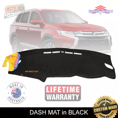 $88.95 • Buy DASH MAT Mitsubishi OUTLANDER ZK ZL LS XLS EXCEED 1/2015-21 BLACK DM1394