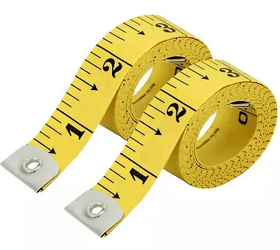 Flexible Tape Measure Pack Of 2 Accurate Dual Scale Standard & Metric Measur... • $11.57
